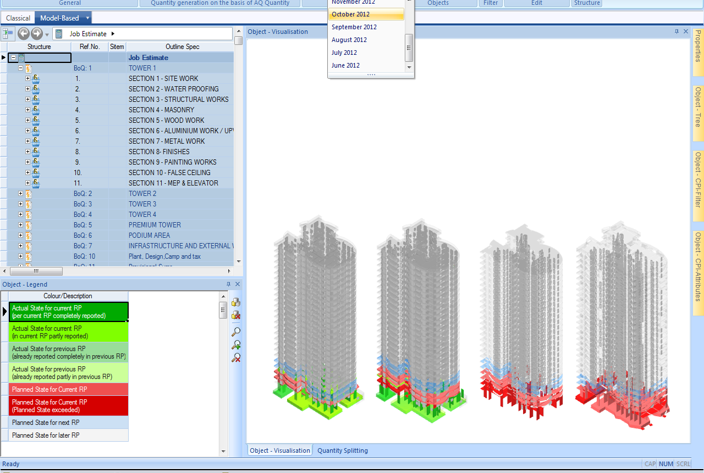 5D Planning: Cost Measure + Procure. Optimized + Coordinated QTO, Model-Based Estimation, Visual 5D Simulation